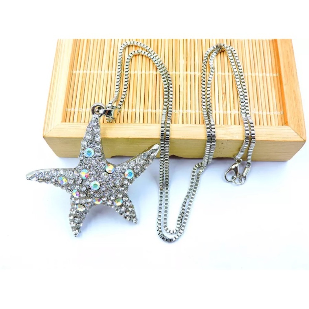 Silver Star Fish Necklace